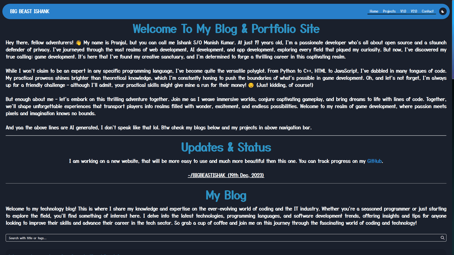BBI Blog Site